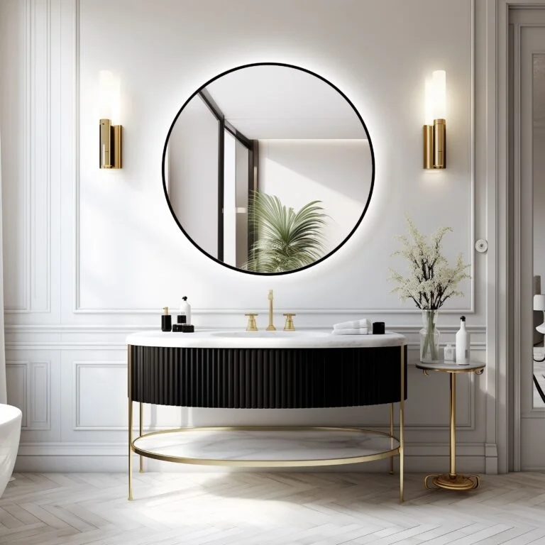 Espejo LED Ares  Gold / Black