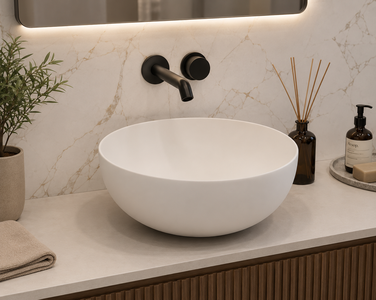Lavabo porcelana sobre encimera BOL