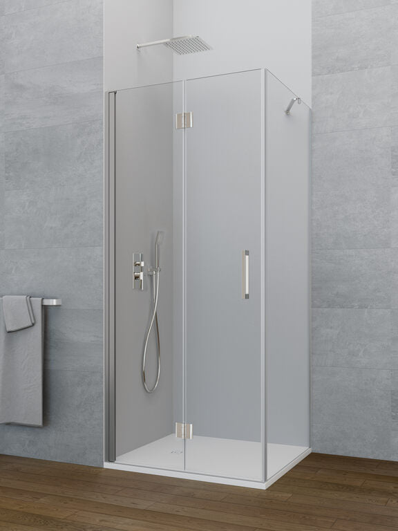 Paraschizzi angolare pieghevole + laterale fisso GLASS