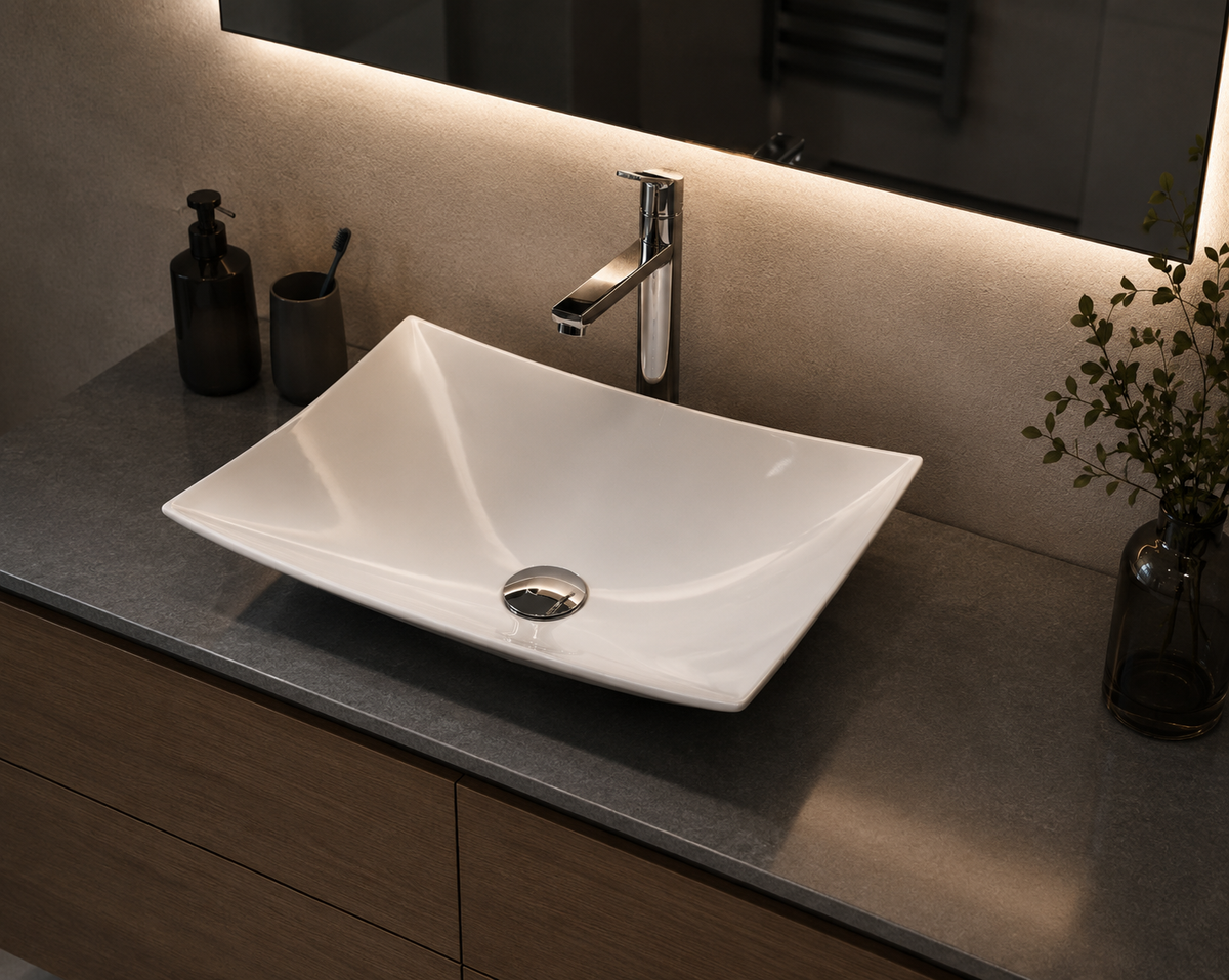 Lavabo porcelana sobre encimera EUROPA