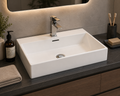 Lavabo porcelana sobre encimera LEO