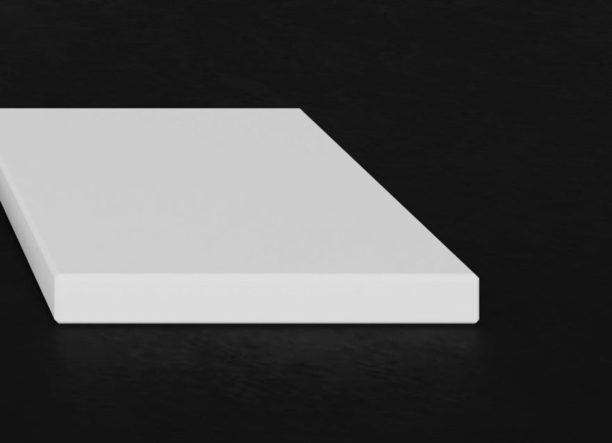 LEX Solid Surface wastafelblad zonder waskom, rand van 12 mm