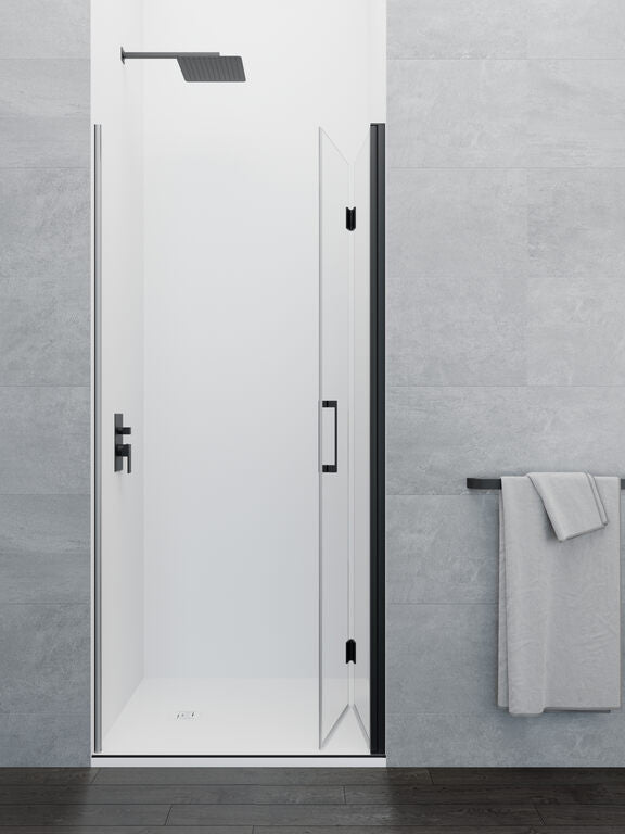Vouwbare frontdouchewand met magneetsluiting GLASS