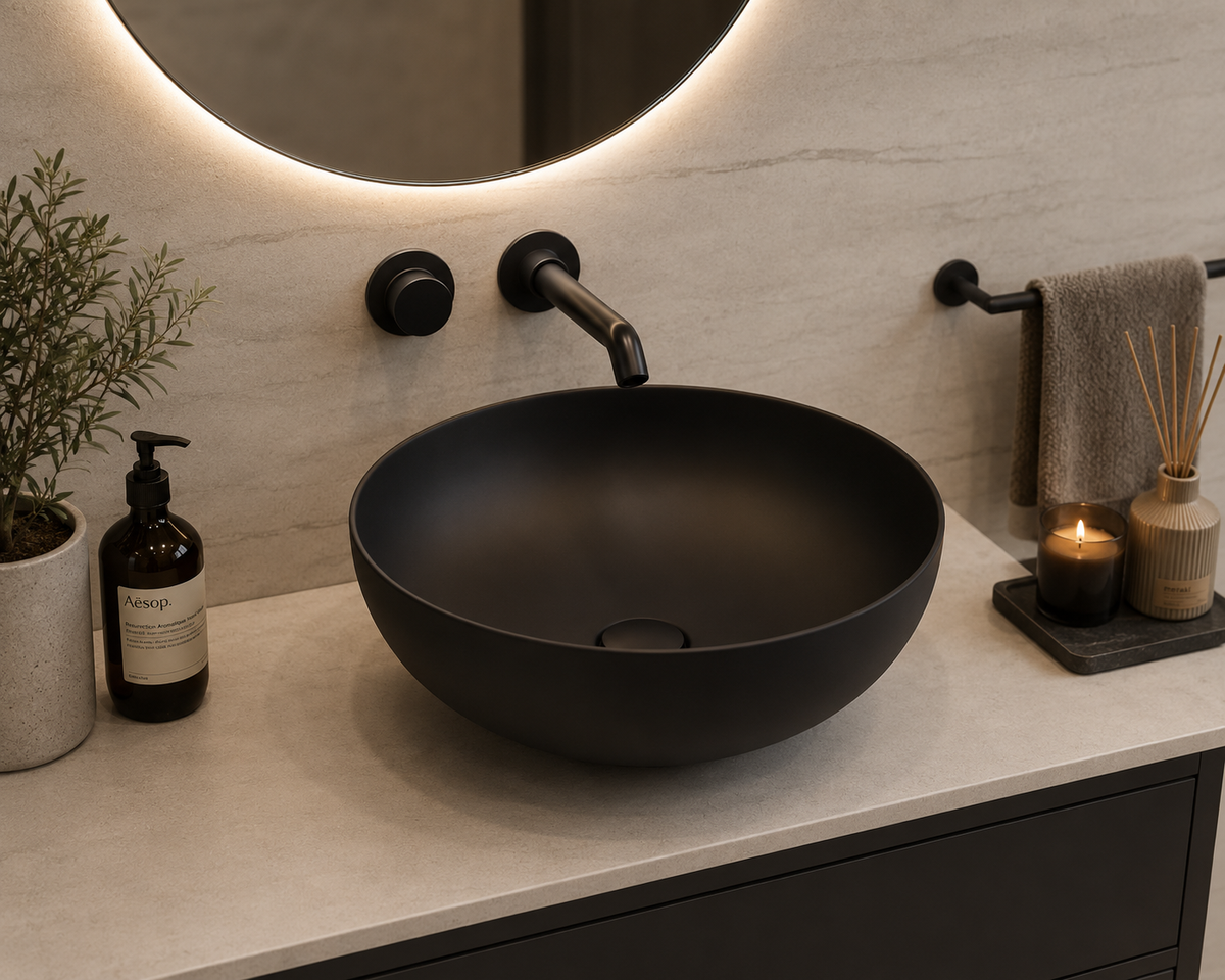 Lavabo porcelana sobre encimera BOL