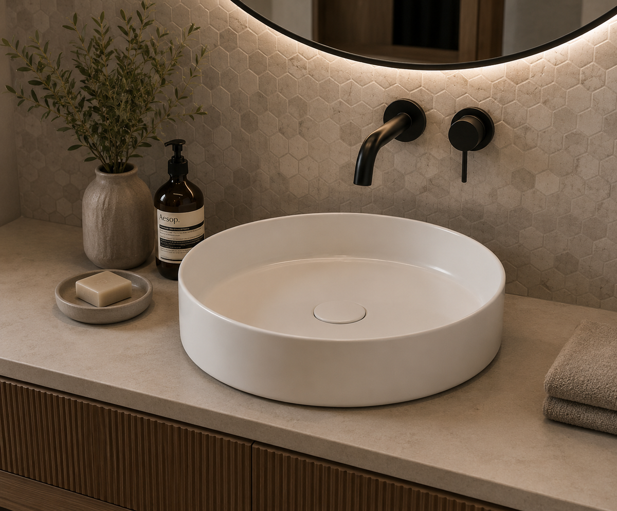 Lavabo porcelana sobre encimera ONTARIO