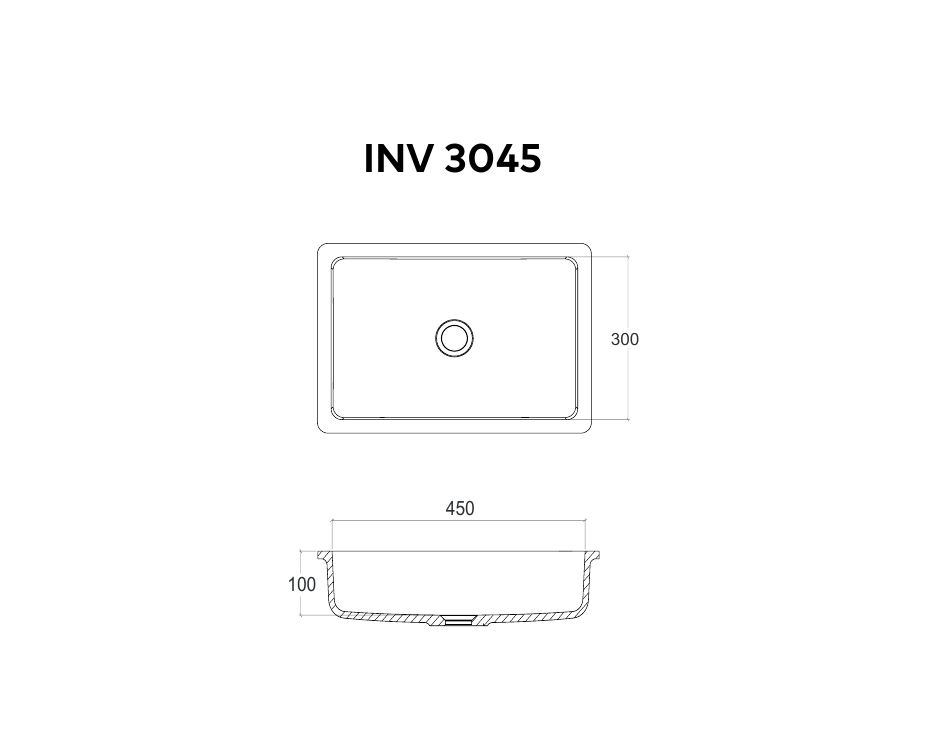Seno LEX INV 3045, medidas interiores 45 × 30 × 10 cm